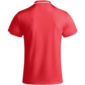 Tamil short sleeve men's sports polo, red/white Red/white | L