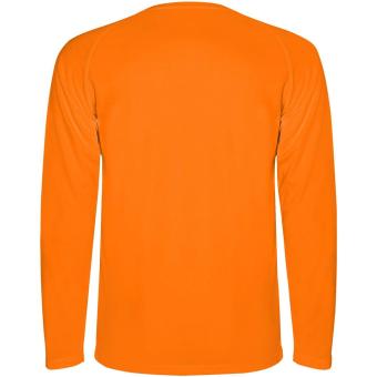Montecarlo 150 g/m² long sleeve men's sports t-shirt, fluor orange Fluor orange | L