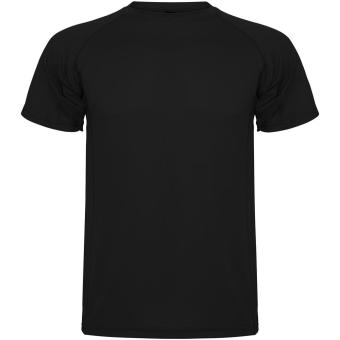Montecarlo short sleeve men's sports t-shirt, black Black | L