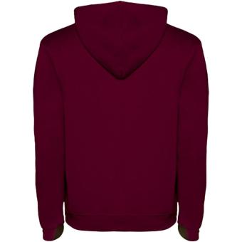 Urban men's hoodie, maroon red, marl grey Maroon red, marl grey | XS