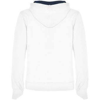 Urban women's hoodie, white, navy blue White, navy blue | L