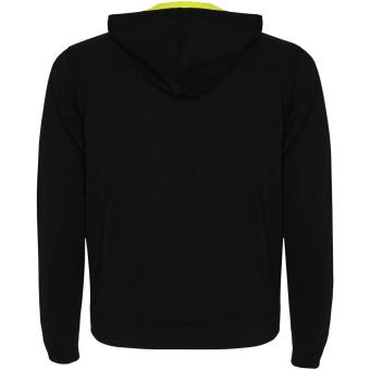 Fuji unisex sweat jacket, fluo yellow/black Fluo yellow/black | L