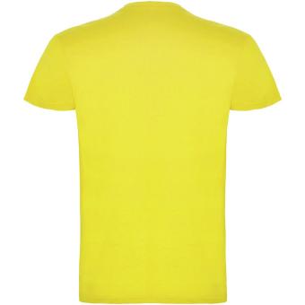 Beagle short sleeve men's t-shirt, yellow Yellow | XS