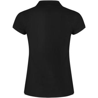 Star short sleeve women's polo, black Black | L