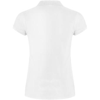 Star short sleeve women's polo, white White | L