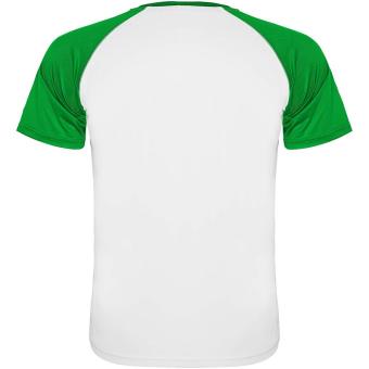 Indianapolis 140 g/m² short sleeve unisex sports t-shirt, fern green/white Fern green/white | L