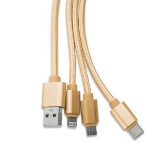 Allround 3-in-1 Kabel Gold