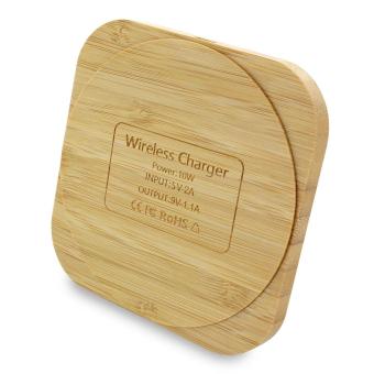 Bambus Wireless Charger Quadrat 