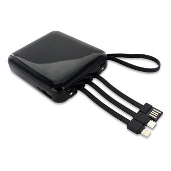 Powerbank QuadLink Schwarz | 10.000 mAh