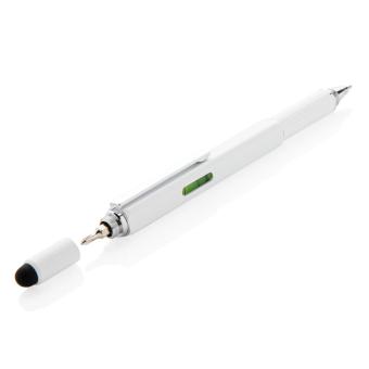 XD Collection 5-in-1 Aluminium Tool-Stift Weiß