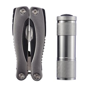 XD Collection Multitool and torch set Convoy grey