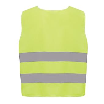 XD Collection GRS recycled PET high-visibility safety vest 7-12 years Yellow