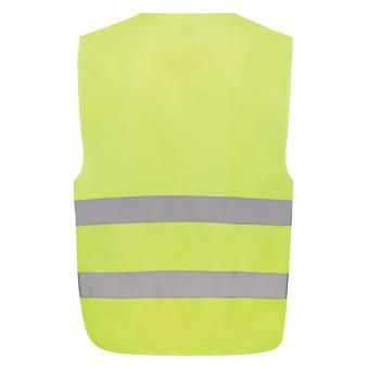 XD Collection GRS recycled PET high-visibility safety vest Yellow