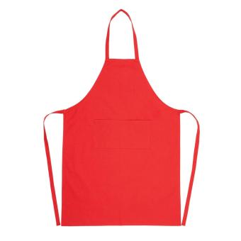XD Collection Impact AWARE™ Recycled cotton apron 180gr Red
