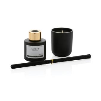 Ukiyo candle and fragrance sticks gift set Black