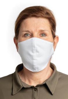 XD Collection Wiederverwendbare 2-lagige Baumwoll-Gesichtsmaske Weiß