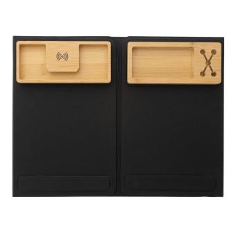 XD Xclusive Impact AWARE RPET Foldable desk organizer with laptop stand Black