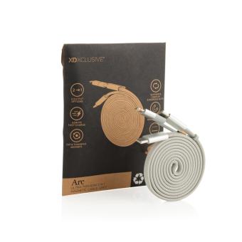 XD Xclusive Arc RCS recycled Ultra-thin 60W 2 in 1 magnetic cable Convoy grey