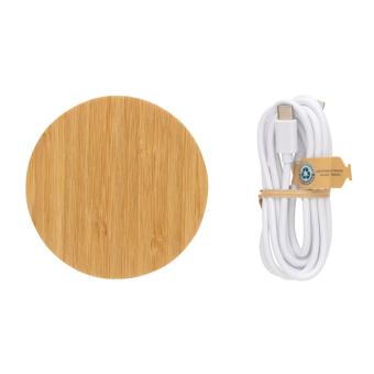 XD Collection Bamboo 15W wireless charger Brown