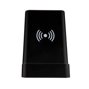 XD Collection Light up logo 5W wireless charging pen holder Black