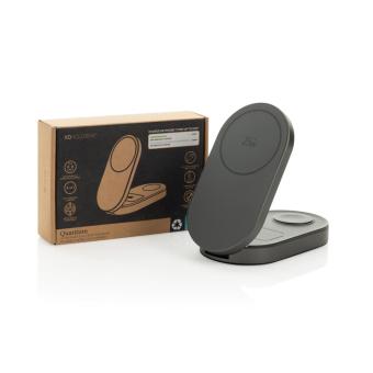XD Xclusive Quantum Ultra-Fast 3-in-1 25W faltbarer Wireless Charger Grau/schwarz