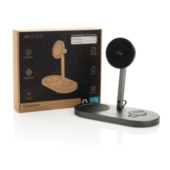 XD Xclusive Quantum RCS ultra-fast 25W Magnetic desk wireless Charger Gray/black