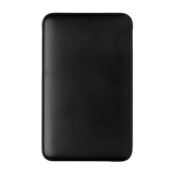 XD Collection 5.000 mAh Pocket Powerbank with integrated cables Black