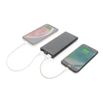 XD Collection 18W PD Powerbank mit 10.000 mAh aus Aluminium Schwarz