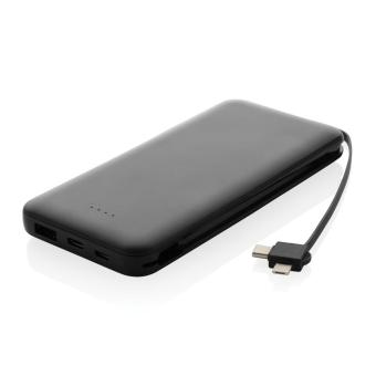 XD Collection Lockhart 10.000mAh Powerbank aus RCS Kunststoff Schwarz