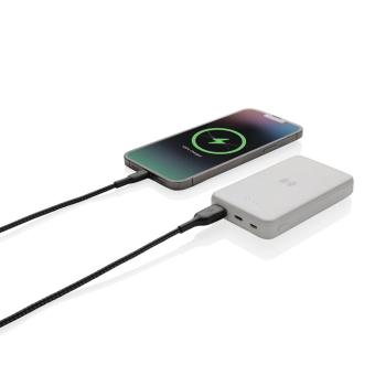 XD Collection RCS recycled plastic 5.000 mAh 5W wireless powerbank White