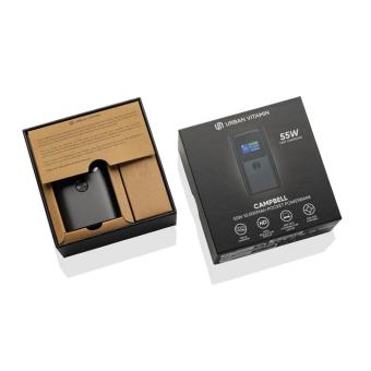 Urban Vitamin Campbell 55W 10.000mAh Pocket-Powerbank Grau