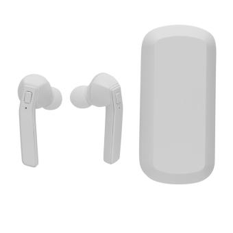 XD Collection Free Flow TWS earbuds in charging case White