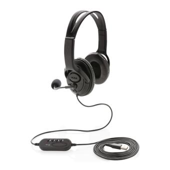 XD Collection Over-Ear Headset mit Kabel Schwarz