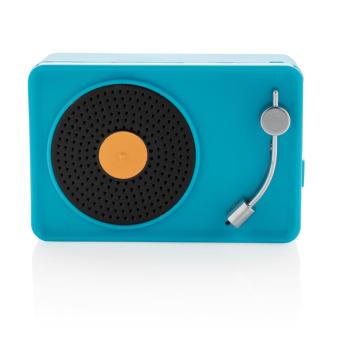 XD Collection Mini Vintage 3W wireless speaker, blue Blue,black