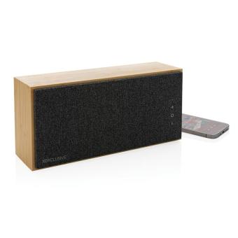 XD Xclusive Wynn 20W bamboo wireless speaker Brown