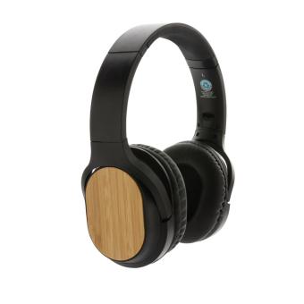 XD Collection RCS and bamboo Elite Foldable wireless headphone Black