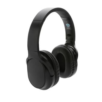 XD Collection RCS recycled plastic Elite Foldable wireless headphone Black