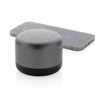 XD Xclusive Terra RCS recycled aluminium 5W wireless speaker Convoy grey