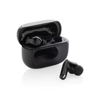 XD Collection Airtune RCS recycled plastic ANC earbuds with touch screen Black