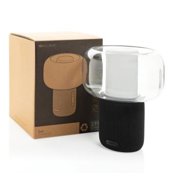 XD Xclusive Lux 10W Lautsprecherlampe aus RCS recyceltem Kunststoff Schwarz