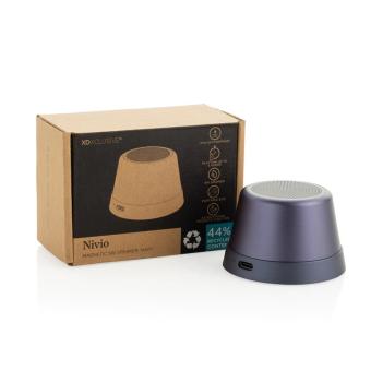 XD Xclusive Nivio RCS recycled aluminum magnetic 5W Speaker Aztec blue