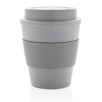 XD Collection Reusable Coffee cup with screw lid 350ml Convoy grey