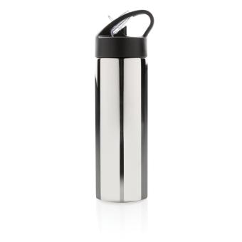 XD Xclusive Sport Edelstahlflasche mit Trinkvorrichtung Silber
