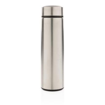 XD Collection Vakuum Stainless Steel Flasche mit gebürstetem Metalldeckel Silber