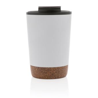 XD Collection GRS RPP stainless steel cork coffee tumbler White