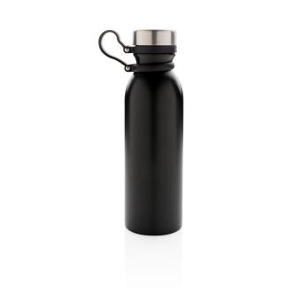XD Collection Copper vacuum insulated bottle with carry loop Black