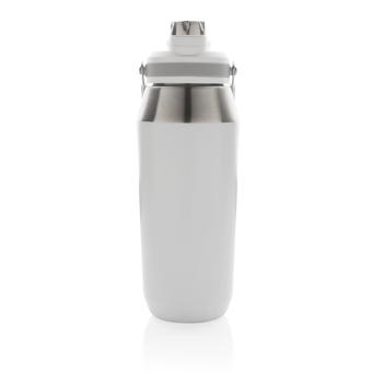 XD Collection 1L Vakuum StainlessSteel Flasche mit Dual-Deckel-Funktion Weiß