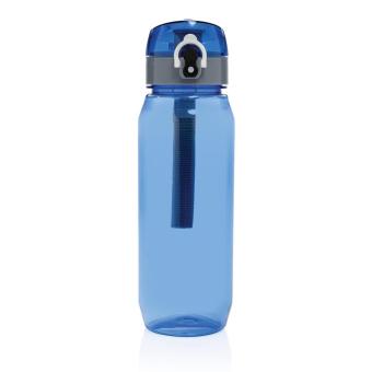 XD Collection Yide verschließbare Wasserflasche aus RCS rec. PET, 800ml Blau