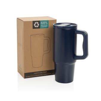 XD Collection Embrace Leakproof aus RCS recyceltem Edelstahl 900ml Navy