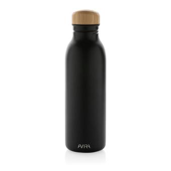 Avira Alcor RCS Re-steel single wall water bottle 600 ML Black
